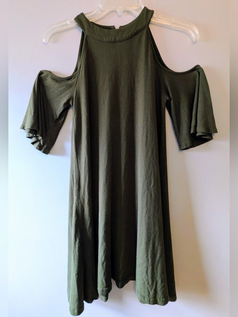 VENUS Olive Green Cold Shoulder Dress Sz. XS
